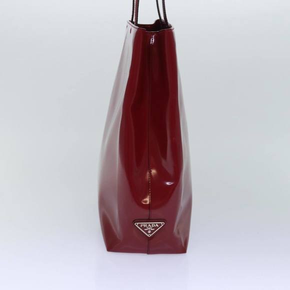 PRADA Tote Bag Patent leather Red Auth ep5078 - Picture 3 of 16